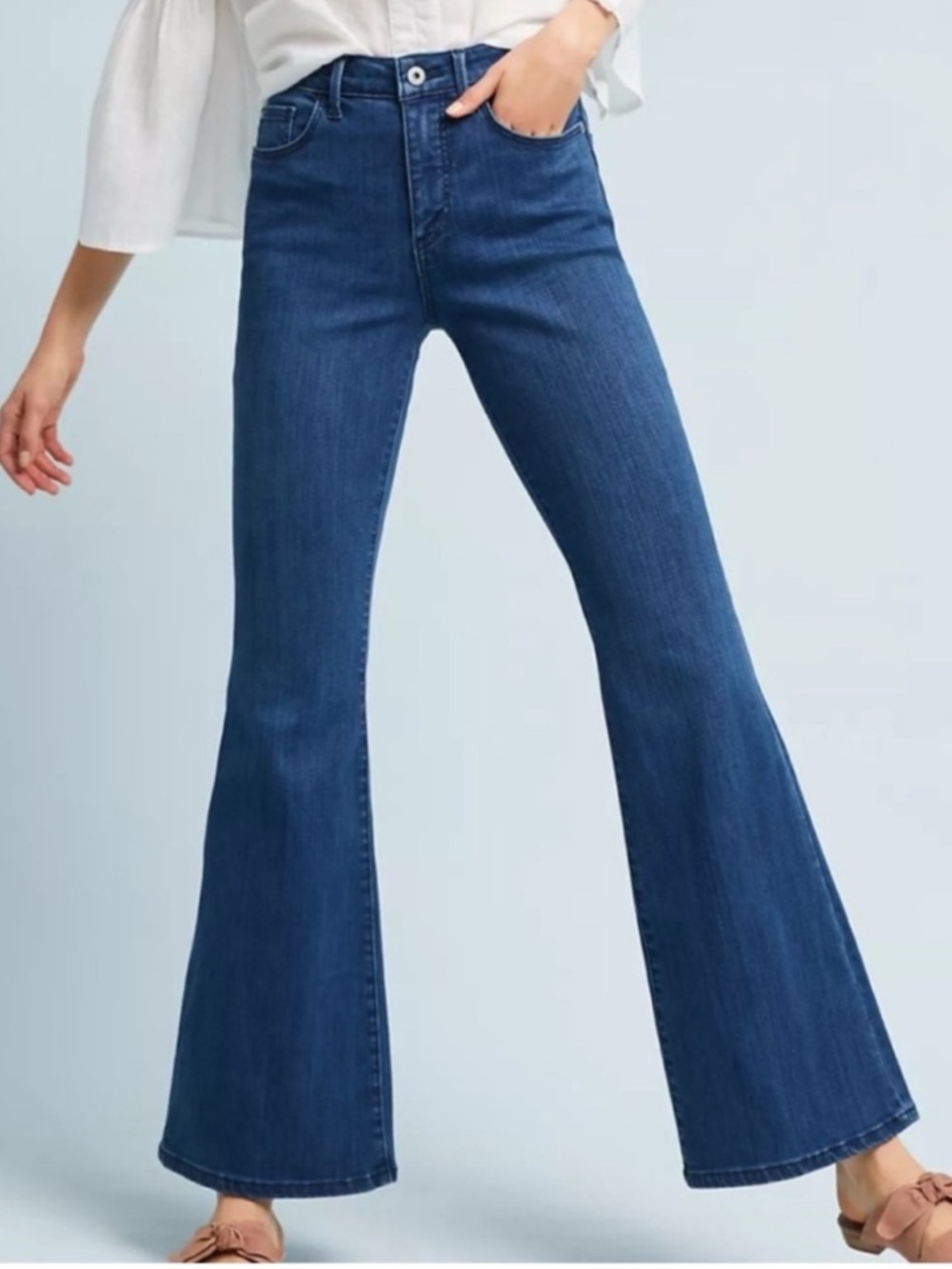 Pilcro by Anthropologie Wide Leg Flare Jeans Women’s Size 29
